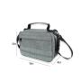 Carbon Fiber Pouch Bag Smell Proof Travel Case in Grey Gray Bag with Shoulder Strap Easy to Carry out