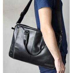 ZWY295 Daily Business Men Genuine Leather Briefcase New Fashion Vintage Soft Handbag Wholesale Waterproof Work Travel Laptop Bag