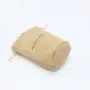 Free Sample Round Bottom Drawstring Jute Burlap Candle Wine Gift Packaging Pouch Custom Logo Perfume Cosmetic Bags