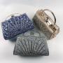 Ladies Wedding Evening Purse Diamond Hand Bag Rhinestone Purses Dinner Handbag Gold Evening bags For Women