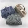 Ladies Wedding Evening Purse Diamond Hand Bag Rhinestone Purses Dinner Handbag Gold Evening bags For Women