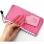 Gelory Custom Color Makeup Bag Travel Cosmetic Pouch Bag Zipper Nylon Mesh Make Up Organizer Bag