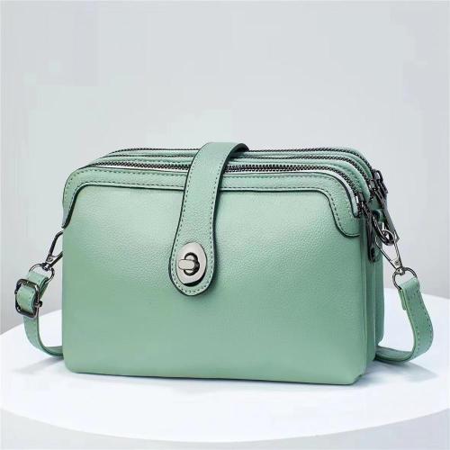 Fashion shoulder ladies bag solid color pu leather hand bags women purse and handbag sac tendance 2024