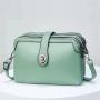 Fashion shoulder ladies bag solid color pu leather hand bags women purse and handbag sac tendance 2024