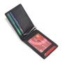 Custom minimalist leather money clip wallet rfid men front pocket slim pu money clip wallet