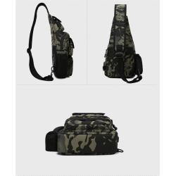 ZF054  Outdoor Travel Chest Bag Men Tide Sports Waterproof Shoulder Crossbody Waist Bag Slingshot Small Bag