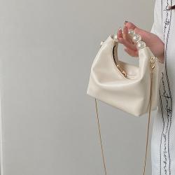 Advanced mini chain shoulder crossbody dumpling bag
