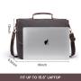 Lovevook Waterproof Anti-theft Retro Vintage Leather Work Large Capacity  business Messenger Bags men Briefcase laptop bags
