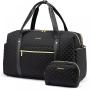 Fashion Quilted 2pcs Waterproof Gym Fitness Travel Duffel Bag Luggage Bag with Laptop Compartment Weekender Overnight Duffle Bag
