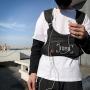 China Factory Custom Nylon Men Chest Bags Front Pocket Fashion Men Chest Rig Bag with Reflective Back