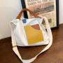 CCF676 Canvas Shopping Bag Large Capacity Eco Friendly Women's Tote Bag Customized Printed LOGO Lifestyle Weekend Handbag