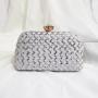 Popular sequins purse bridal purse party wedding bag fold gold glitter fabric evening clutch bags for woman pochette femme
