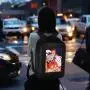 Christmas Gifts LED Light Backpack Cool Motorcycle Backpack Travel Bag trendy backpack