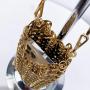 Ladies Mini Evening Bags For Women Luxury Designer Handbags Purses 2024 New Woven From Metal Sheets Hollow Metallic Shoulder