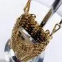 Ladies Mini Evening Bags For Women Luxury Designer Handbags Purses 2024 New Woven From Metal Sheets Hollow Metallic Shoulder