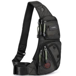 KBW690 New Men Chest Multi-functional Large-capacity Sling Crossbody Bag Travel Outdoor Leisure Sports Shoulder Bag