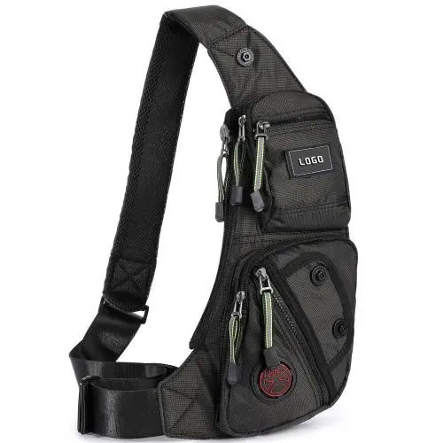 KBW690 New Men Chest Multi-functional Large-capacity Sling Crossbody Bag Travel Outdoor Leisure Sports Shoulder Bag