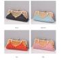 ZR587 Women's Dinner Bag Luxury Diamond Wedding Lock Chain Shoulder Fashion Rhinestone Handbag Shiny Evening Clutch Bags Party