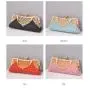ZR587 Women's Dinner Bag Luxury Diamond Wedding Lock Chain Shoulder Fashion Rhinestone Handbag Shiny Evening Clutch Bags Party