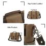Top Grain leather Wholesale custom logo men fashion lightweight waterproof trendy crossbody bag shoulder canvas messenger bag