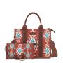 Popular Retro Canvas Bohemian Shoulder Tote Bag Luxury Design Handbags With Shoulder Strap Large Capacity Jacquard Handbag