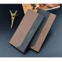 HR294 Men's Youth Long Wallet New Fashion Combination Color Contrast Multi Card Frosted Soft Leather Clip Open PU Leather Wallet