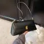 Elegant Underarm Bag Pu Leather Vintage Designer Shoulder Sling Bag Purse Large Capacity Fashion Women Tote Bag