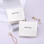 Custom Logo Printed Brush Canvas Earring Necklace Bracelet Ring Jewelry Bag Envelope Cotton Gift Jewelry Pouch