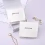 Custom Logo Printed Brush Canvas Earring Necklace Bracelet Ring Jewelry Bag Envelope Cotton Gift Jewelry Pouch