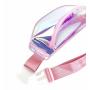 Stock Holographic Clear Iridescent Waist Bag Colorful Adjustable 19 to 47" Waist Strap Shiny Cheap Bum Travel Fanny Pack Women