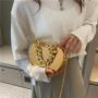 2023 fashion bags summer Heart shape gold silver metal color box acrylic chain handbag for wedding party