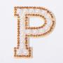 RTS Stock Cute Rainbow Plane Lightning Bolt Anchor Letter Embroidery Patches Glitter Chenille Patches