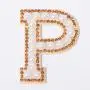 RTS Stock Cute Rainbow Plane Lightning Bolt Anchor Letter Embroidery Patches Glitter Chenille Patches