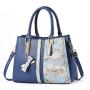 2024 New Fashion Large Capacity Handbag Portable Single-Strap Shoulder Bag Chain Printed Personality Design Middle-Aged Mothers