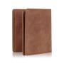 Custom Logo Luxury Credit id Card Holder Minimalist Wallet PU Leather Men Bi-Fold Wallets