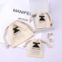 Eco-Friendly Organic Cotton Drawstring Key Cion Storage Bag Custom Logo Printed Gift Dust Muslin Pouch