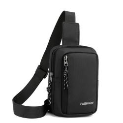 ZF200 Slanting Cross-body Bag Men Nylon Shoulder Chest Bag Mini Simple Waterproof Wear-resistant Fashion Business Travel Bag