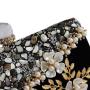New arrival elegant clutch bag purse woman handbag wedding bride clutches velvet handmade flower evening bags for lady