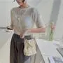 wholesale women handbags ladies PU leather stitching shoulder bag for women bag crossbody Drawstring pleated lace bucket bag