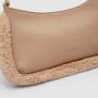 Factory Customized Luxury Leather Handbags Autumn and Winter New Fashion Solid Color Shoulder Messenger Bag With Fur For Women