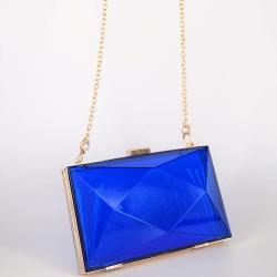 2024 Ladies clutch Purses Fashion Jelly Handbags Transparent Chain Shoulder Box Hand Bag For Women bolsos para mujeres