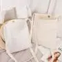 Factory Wholesale Cotton Mini Canvas Bag with Small Shoulder Sling and Magnetic Buckle for Girls in Stock