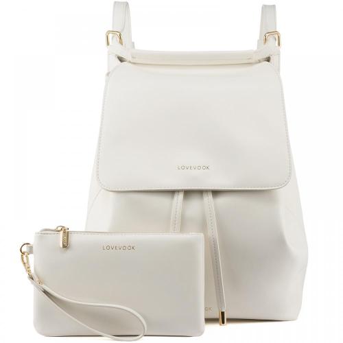 LOVEVOOK 2023 Casual Tote Bag Convertible PU Leather Backpacks Fashion Handbag Satchel Bags waterproof Backpack Purses for Women