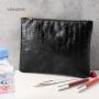 African Girls Makeup Bag Bridesmaid Leather Cosmetic Bag Customize Blank Cosmetic Bag Of Makeup Puffs