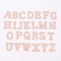 Custom Design Alphabet Patch Letter Initial Glitter Bling Pearl Letter Patch