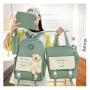 ZR840 SchoolBag Sets Girls Pupil Student Hot Selling Fashion Travel Canvas Little Bear Doll Cute College 4 Pcs Backpack Sets