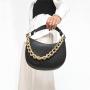 Fashion Metal Chains Shoulder Hobo Bags Half Moon Shape Style Metal Shoulder Sling Bag Ladies Shoulder Bag