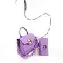 Ladysky 2024 new good quality ladies handbag sets women bags acrylic chain hand bags color hardware luxury bag supplier 23 cm