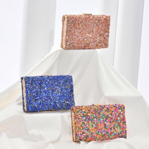 Fashionable Dinner Crystal Clutch Diamond-encrusted Ladies Evening Bag Bridesmaid Favor Bag Cosmetic Wedding Glitter Bag