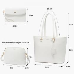 Lovevook PU leather high cost-effective 3pcs handbag set brand designer women purse and handbags